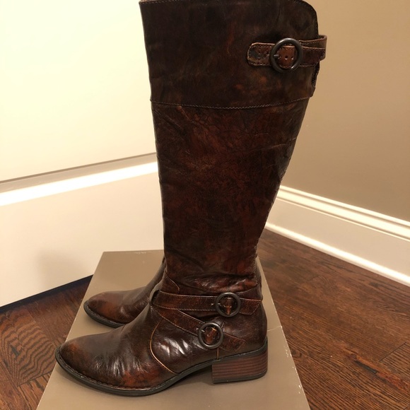 Born Lira Brushed Tan Boots - Picture 4 of 7